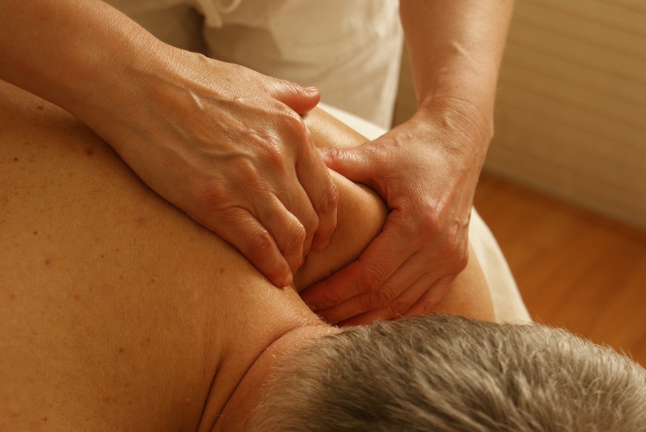 Upper trapezius massage